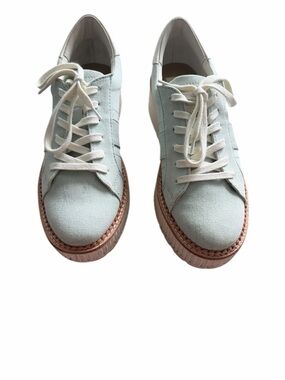 Dolce Vita Tiger Platform Sneaker Light Blue & Ivory Size 8.5